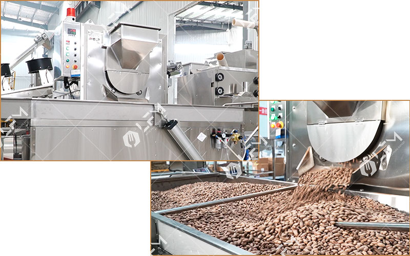 Features of Rotary drum Cocoa Roasting Equipment